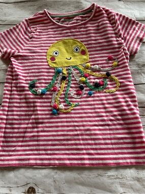 Mini Boden jellyfish tee vguc/guc light ww 3/4